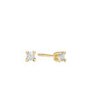 14Kt Ørestik 2X0,05Ct Wsi 4/Gra