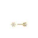 14Kt Ørestik 2X0,10Ct Wsi