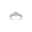 14kt. hvidguldsring m/dia. 0.48 ct W/SI