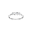 14kt. hvidguldsring m/dia. 0.16ct W/SI