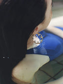 Baroque 35 Hoop Goldplated Silver - Single