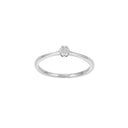 14kt. hvidguldsring m/ dia 0.03ct W/SI