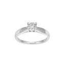 14kt. hvidguldsring m/dia. 0.16ct W/SI