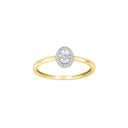 14kt. guldring m/dia. 0.08ct W/SI