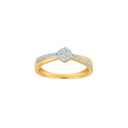14kt. guldring m/dia. 0.25ct W/SI