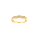 14kt. guldring m/dia. 0.105ct W/SI