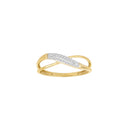 14kt. guldring m/dia. 0.05ct W/SI