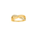 14kt. guldring m/dia. 0.20ct W/SI