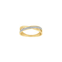 14kt. guldring m/dia. 0,10ct W/SI