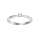 HEART 14kt. hvidguldsring m/dia. 0.05ct W/SI