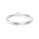 HEART 14kt. hvidguldsring m/dia. 0.15ct W/SI