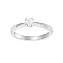 HEART 14kt. hvidguldsring m/dia. 0.20ct W/SI