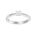 HEART 14kt. hvidguldsring m/dia. 0.25ct W/SI