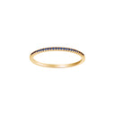 HEART 14kt. guld alliancering m/safir