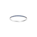 HEART 14 kt. hvidgulds alliancering m/safir