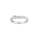HEART 14kt. hvidguldsring m/dia. 0.40ct W/SI