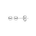 Sølv ørestikker kugle - 4 mm
