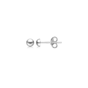 Sølv ørestikker halvkugle 4 mm
