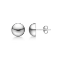 Sølv ørestikker halvkugle 10 mm