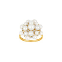 14kt. guldring m. 0,11ct TW/SI og fvkp.