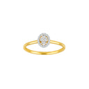 14kt. guldring m/dia 0.09ct W/SI