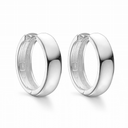 Sølv knækcreol hvælvet Mål 5 x 20 mm
