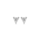 Sølv ørestikker rhodineret zirconia