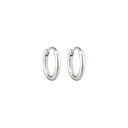 Sølv Knæk creoler - 1,6 x 12 mm