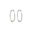 Sølv Knæk creoler - 1,6 x 18 mm