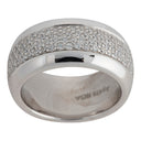 Sølv rhd. ring m/ cz*
