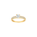 8kt. Guldring m/cz