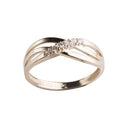 8kt. guldring m/cz