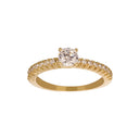 14kt. guldring m/cz