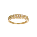 14kt. guldring m/cz