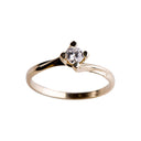 14kt. guldring m/cz