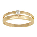 8kt. guldring m/cz