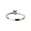 14 kt. guldring m/cz