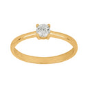 8kt. guldring m/cz i 4 grabber