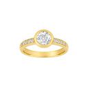8kt. guldring m/cz