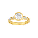 8kt. guldring m/cz