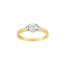 14kt. guldring m/cz
