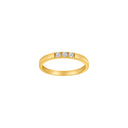 14kt. Guld alliancering m. 3 cz.