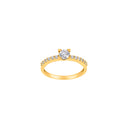 8kt. guldring m/cz