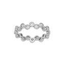 Rhod. sølvring EMMYNOR 4mm Str.54