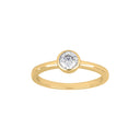 Forgyldt sølv ring 5mm rør HANNANOR