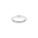 Rhd. Sølv ring 1cz OBINOR