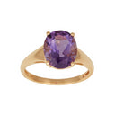 14kt. guldring m/ametyst