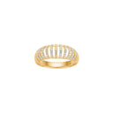 Forgyldt sølv ring PIPERNOR str. 50
