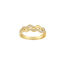 8kt. guldring m/cz