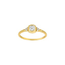 8kt. guldring m/cz